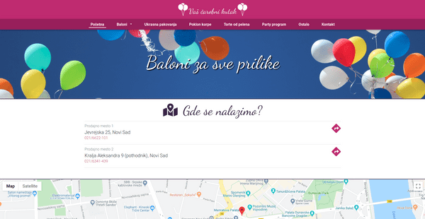 Balloon Store - Web Presentation